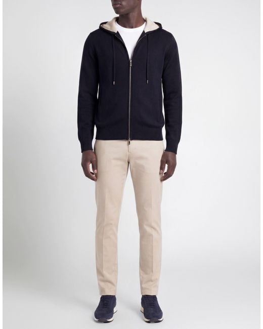 Moorer Blue Cardigan Cotton for men
