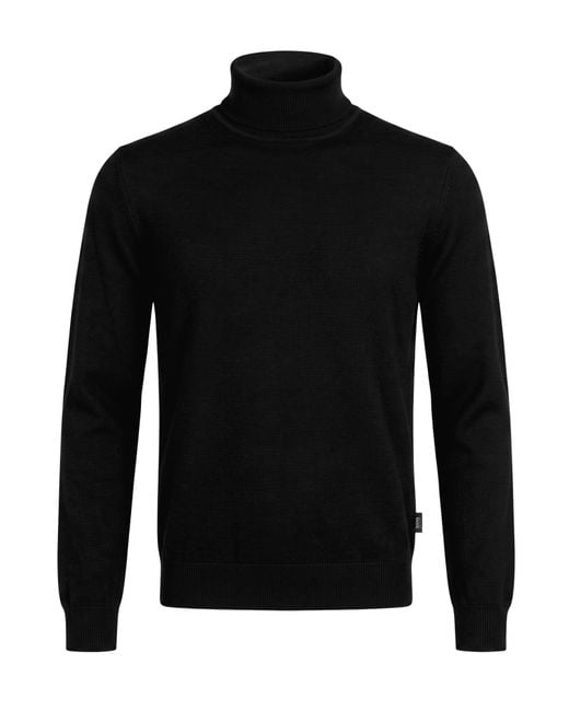 Ice Iceberg Black Turtlenecks for men