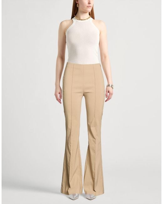 Liviana Conti Natural Pants Viscose, Polyamide, Elastane