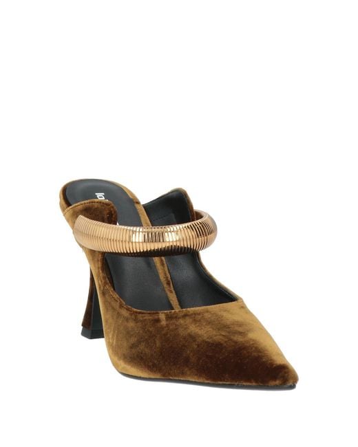 Lola Cruz Brown Mules & Clogs