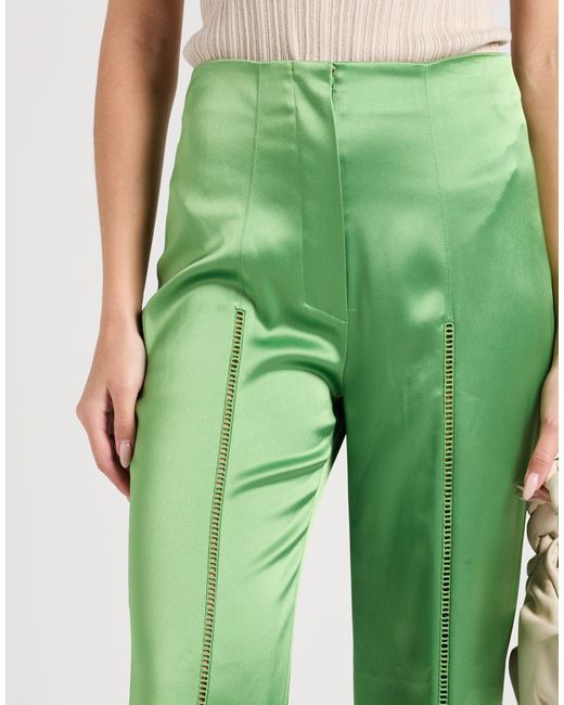 Nanushka Green Pants Triacetate, Polyester