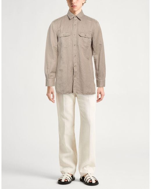 Tom Ford Natural Shirt Linen, Cotton for men