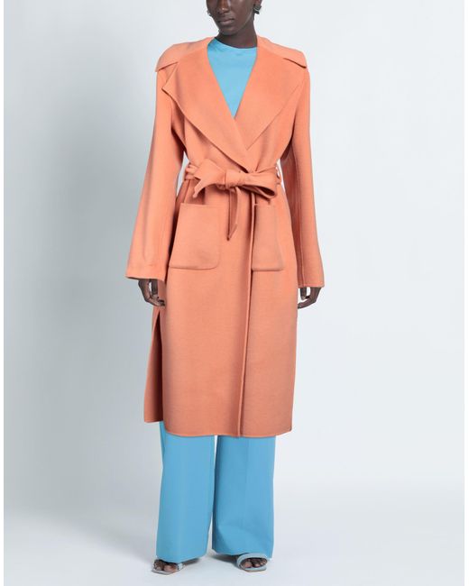 Manteau long Clips en coloris Orange