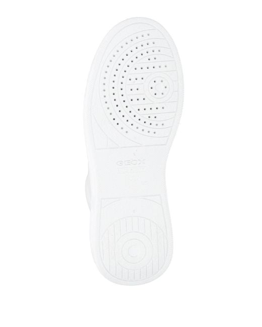 Geox White Trainers