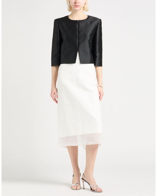 Alberta Ferretti Black Blazer Polyester, Silk