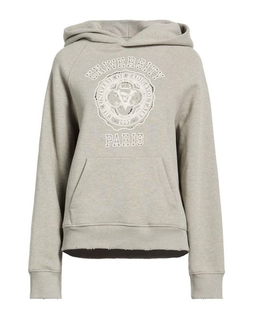 Zadig & Voltaire Gray Light Sweatshirt Cotton, Polyester