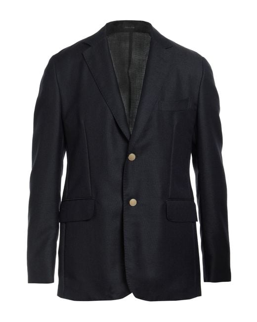 Dunhill Blue Midnight Blazer Mohair Wool, Wool for men