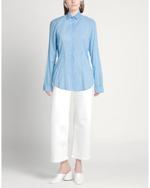 European Culture Blue Shirt