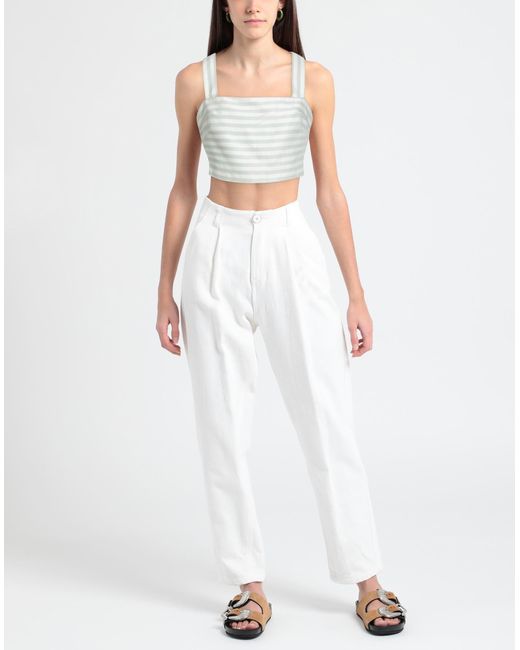 MARCIANO BY GUESS Gray Top Polyester, Viscose, Elastane