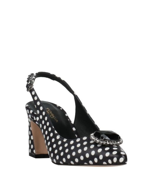 Tosca Blu Metallic Pumps Leather
