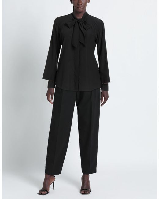 Le Sarte Pettegole Black Shirt Silk, Elastane, Polyester