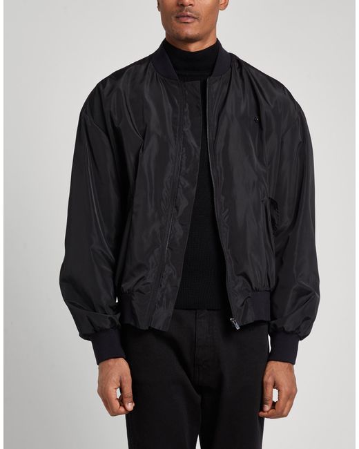 A PAPER KID Black Jacket Polyester for men