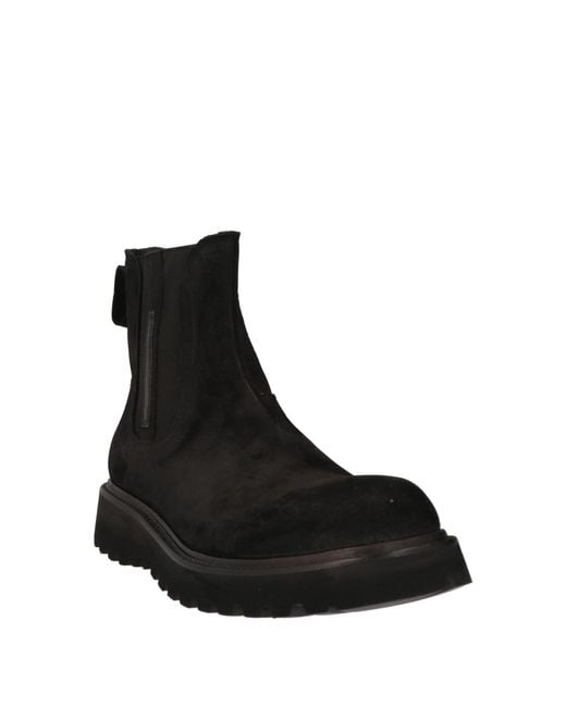 Premiata Black Ankle Boots Leather for men