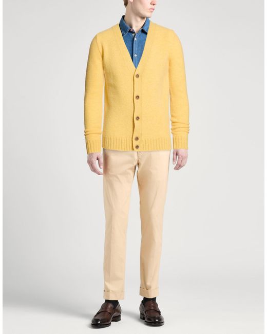 Roda Yellow Cardigan Wool for men