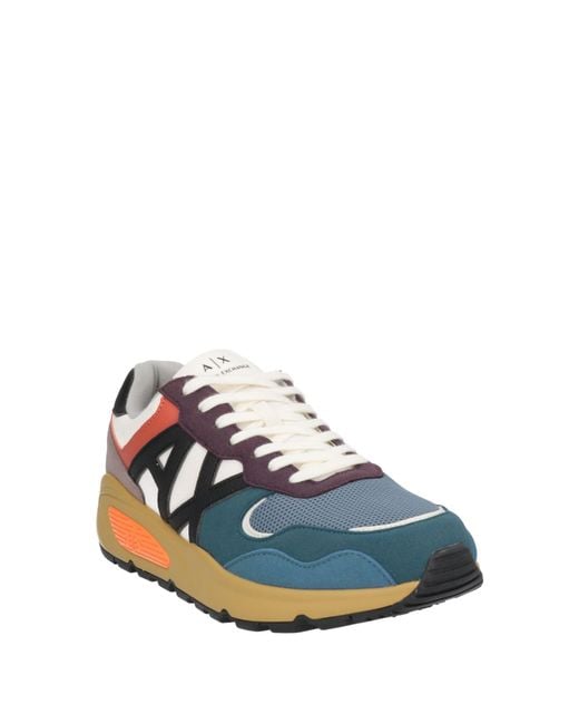 ARMANI EXCHANGE Blue Sneakers for men