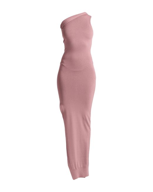 Rick Owens Pink Maxi-Kleid