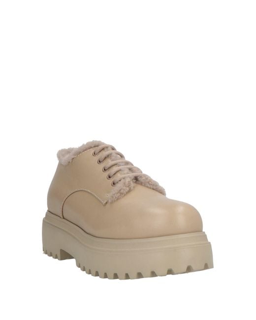 Le Silla Natural Lace-Up Shoes