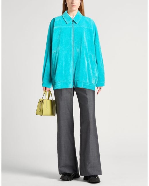 The Elder Statesman Blue Jacket Cotton
