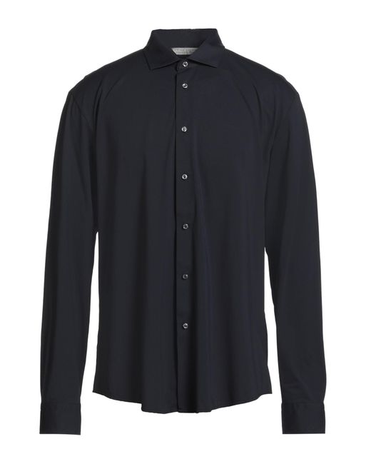 Brian Dales Blue Shirt Polyamide, Elastane for men