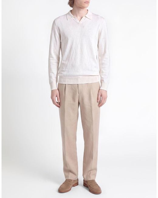 Boglioli White Cream Sweater Wool for men
