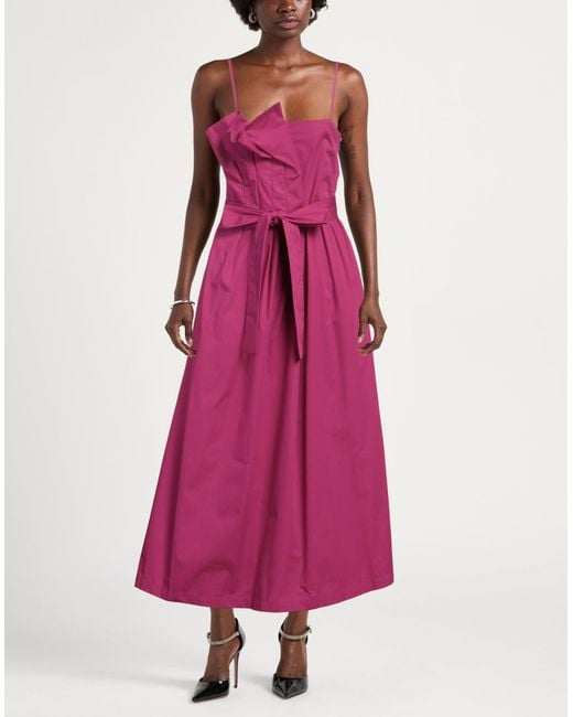 Alpha Studio Purple Midi Dress