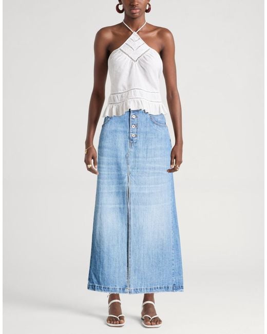 Ottod'Ame Blue Denim Skirts