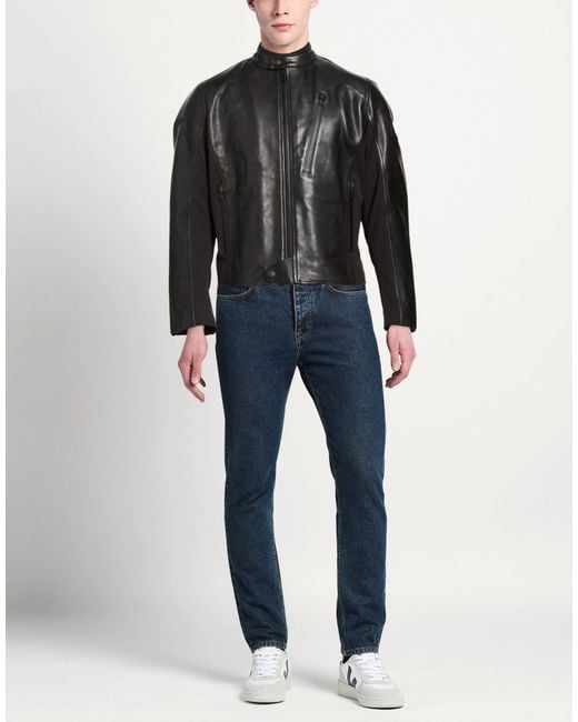 Belstaff Black Jacket Cow Leather for men
