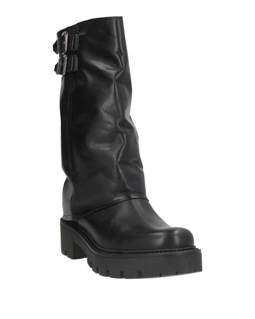 i love italy Black Ankle Boots Leather