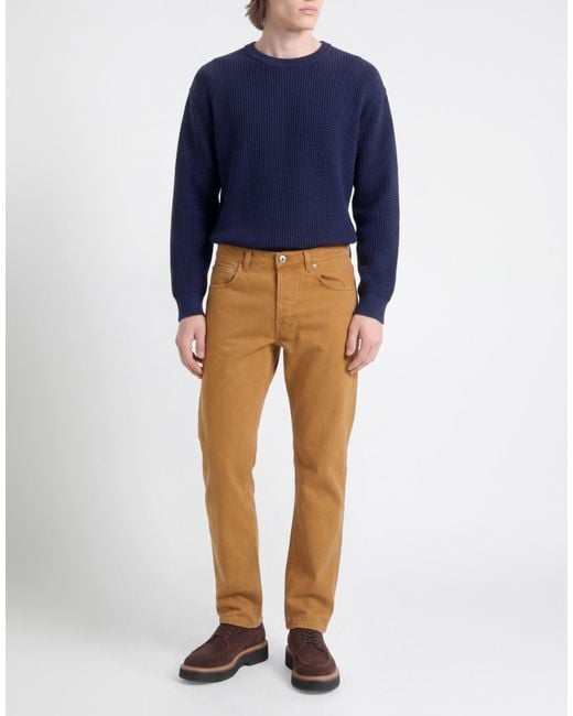 Grifoni Natural Camel Jeans Cotton, Elastane for men