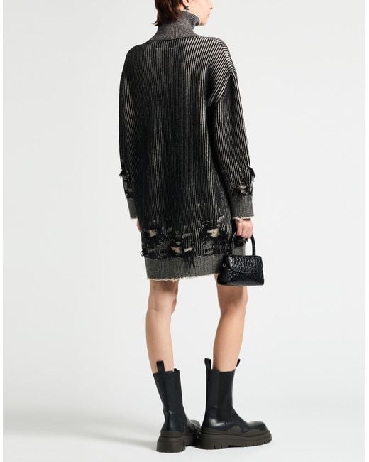 MM6 by Maison Martin Margiela Gray Mini-Kleid
