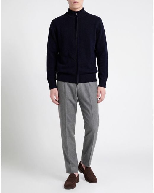 Aragona Blue Midnight Cardigan Cashmere for men