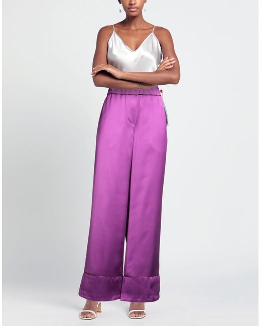 Off-White c/o Virgil Abloh Diag-stripe Straight Leg Track Pants in Purple