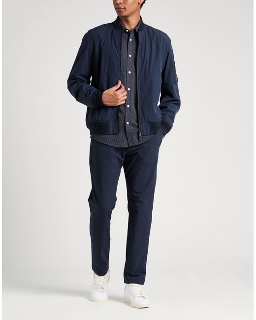 Boss Blue Jacket Polyamide, Elastane for men