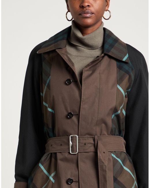 Burberry Black Military Overcoat & Trench Coat Cotton