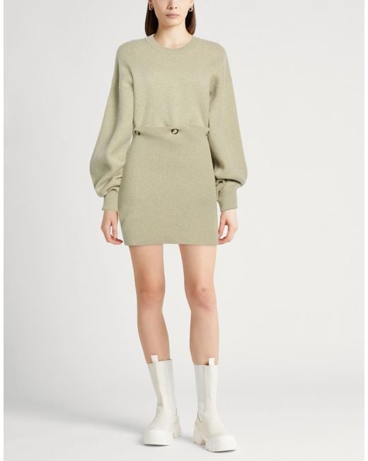 Nanushka Natural Mini Dress