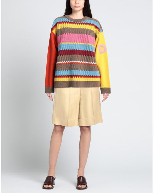 DSquared² Natural Khaki Sweater Wool, Alpaca Wool, Viscose, Polyamide, Cashmere
