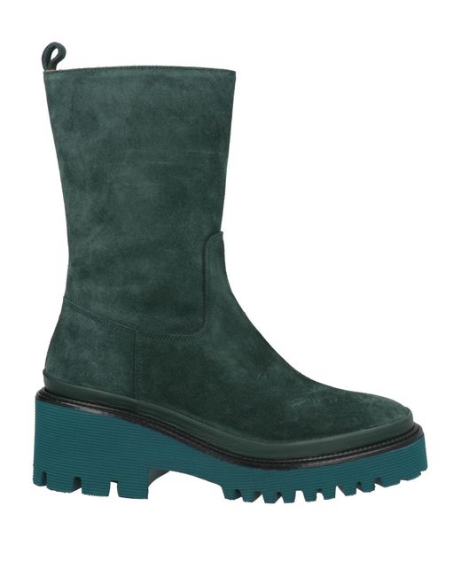 Pons Quintana Green Ankle Boots