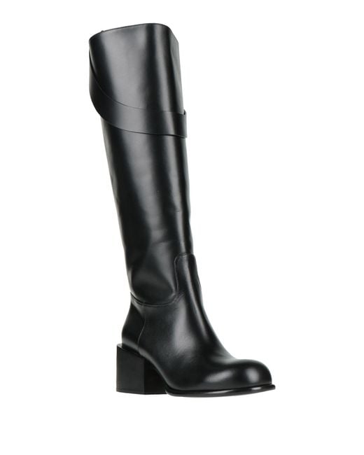 Giampaolo Viozzi Black Boot Cowhide