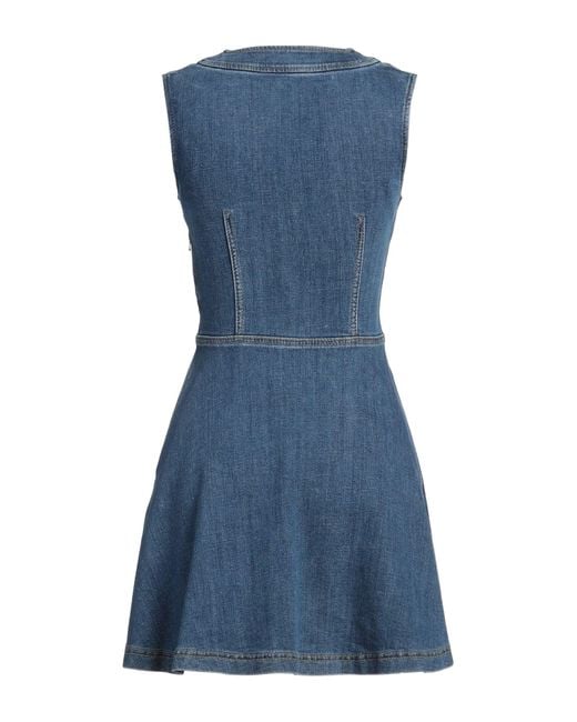 Moschino Blue Couture Mini Dress Cotton, Elastane
