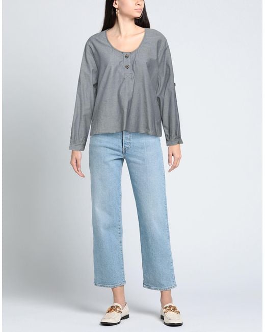 Soallure Gray Top Cotton