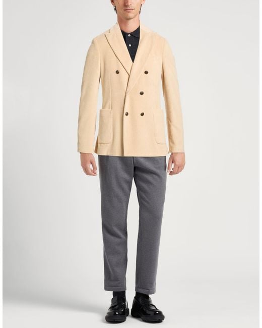 Circolo 1901 Natural Blazer Cotton, Polyester for men
