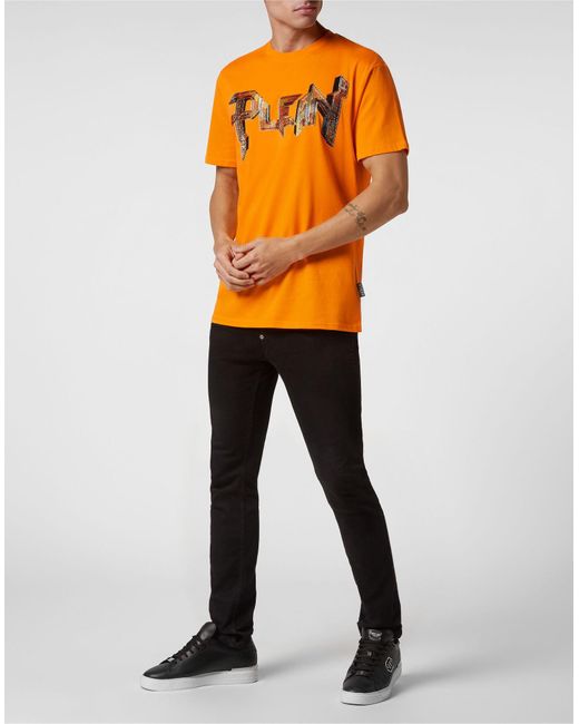 T-shirt Philipp Plein pour homme en coloris Orange