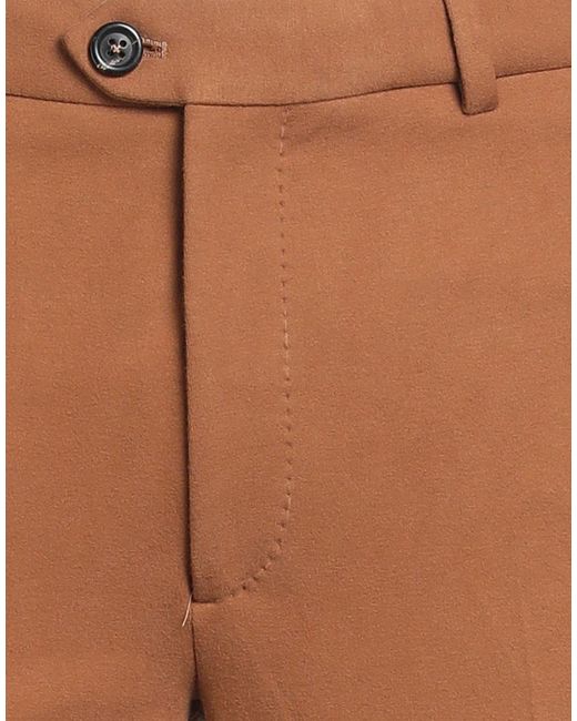 Circolo 1901 Brown Pants Cotton, Elastane for men