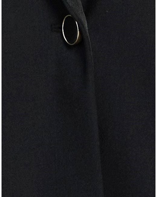 Forte_forte Black Blazer Polyester, Virgin Wool, Elastane