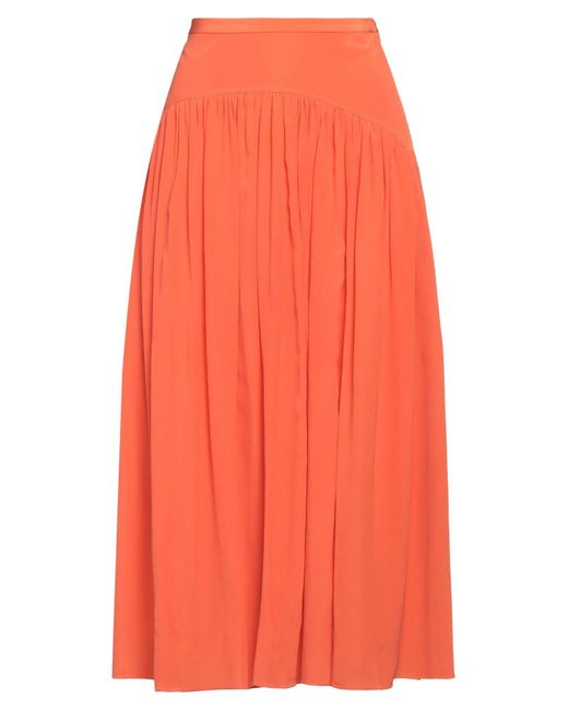 Gonna Midi di Marni in Orange