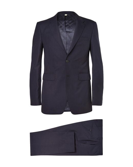 Burberry Blue Suit Wool for men