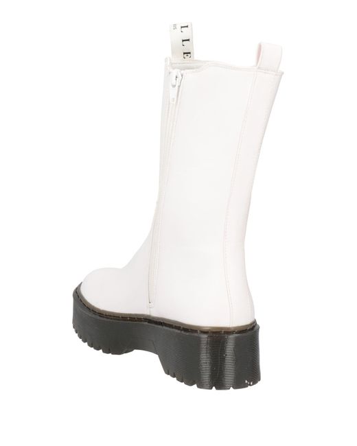 Gaelle Paris White Ankle Boots