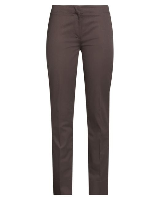 Incotex Gray Pants Polyester, Elastane