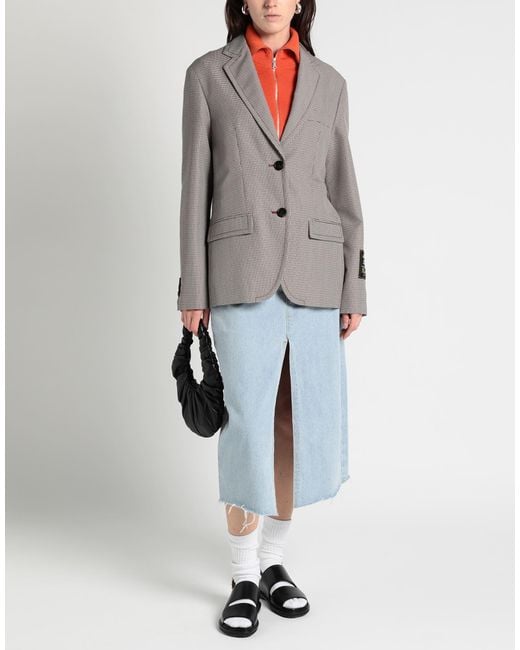 Marni Gray Blazer Wool, Polyester