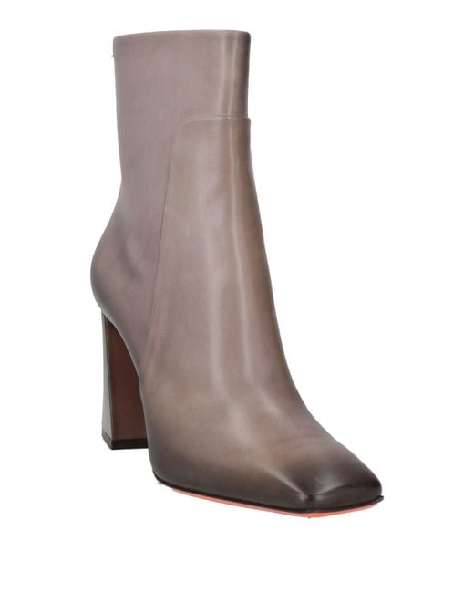 Santoni Brown Ankle Boots Leather